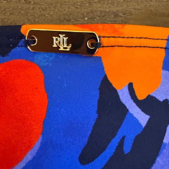 Lauren Ralph Lauren NWT Women's Size 16 Tropical Hipster Bikini Bottoms $60 - Picture 4 of 7